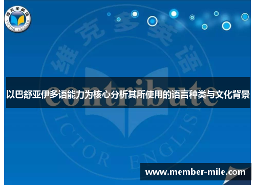 以巴舒亚伊多语能力为核心分析其所使用的语言种类与文化背景